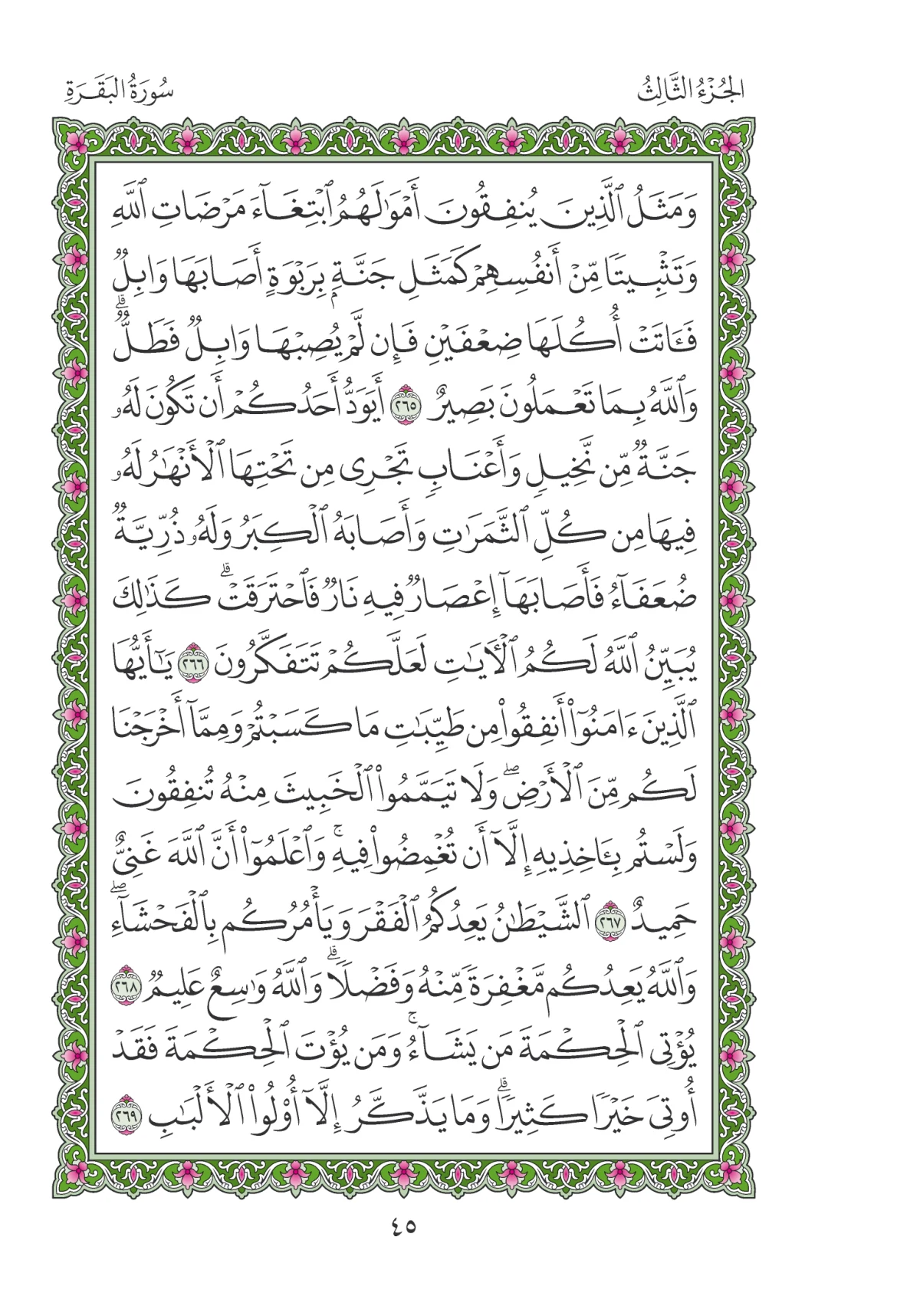 مصحف المدينة النبوية — طبعة المجمع، الصفحة 45