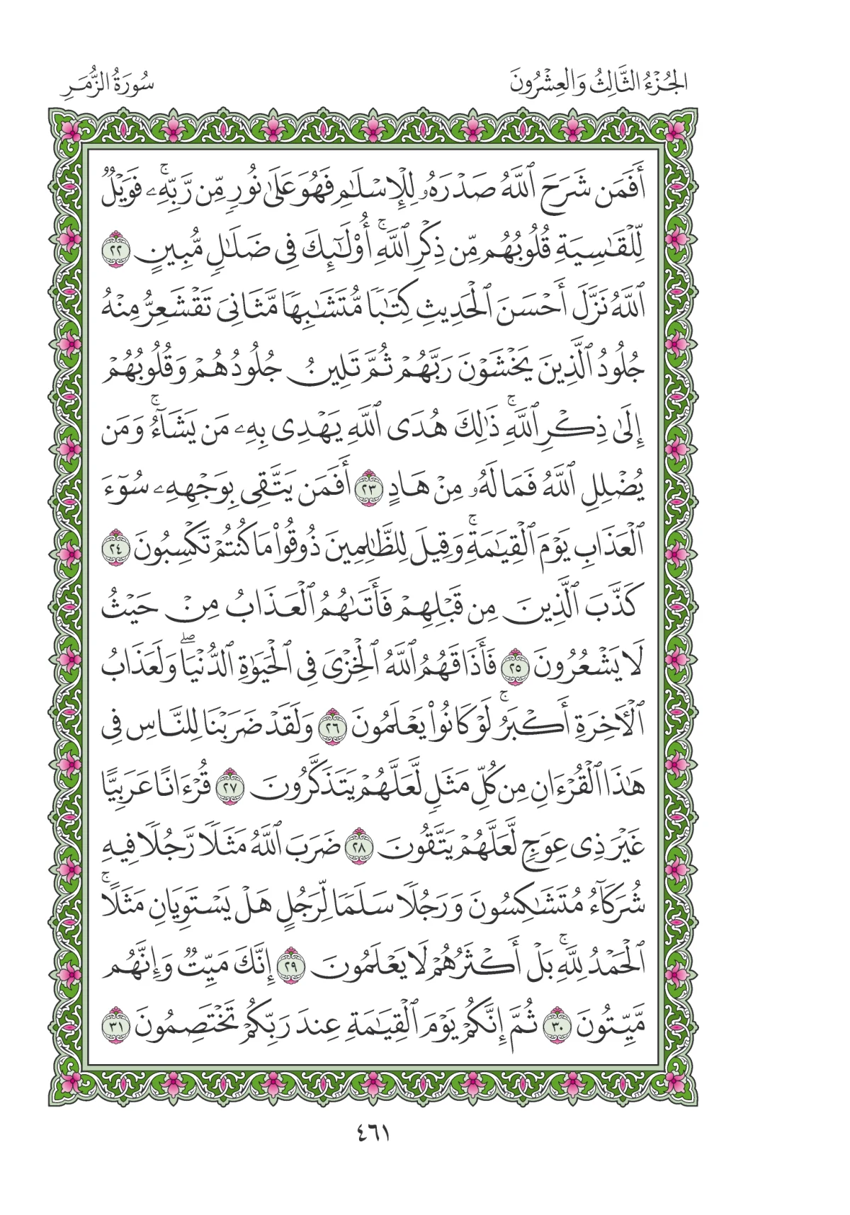 مصحف المدينة النبوية — طبعة المجمع، الصفحة 461